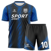 サッカー ユニフォーム 紺 黒